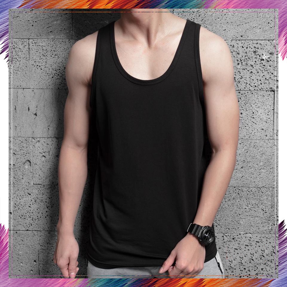 [HÀNG KM]Áo Thun 3 Lỗ Nam Ôm Body Chất Liệu Cotton Mát Mẻ TS NHIỀU MÀU - ÁO TANK TOP T-SIMPLE[BONNIE] - Áo ba lỗ