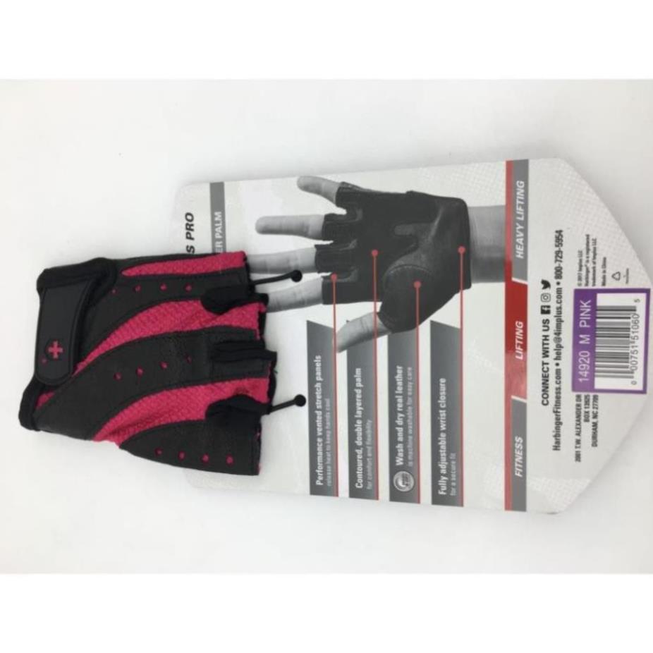 [GIÁ TỐT NHẤT] Phụ kiện Thể Thao Gym Bao tay Nữ Harbinger Woman Pro Gloves cao cấp 149 TPBS