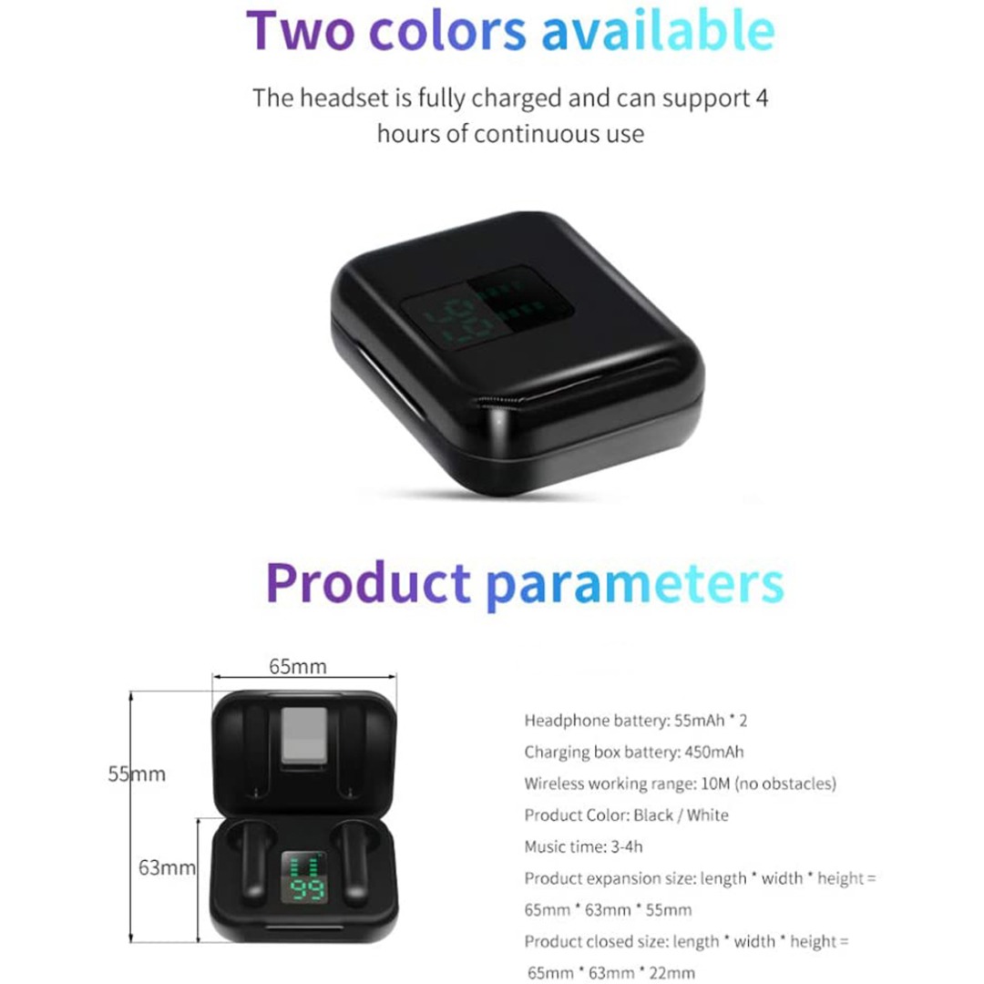 Tai Nghe Nhét Tai Không Dây Tws Kết Nối Bluetooth Cho Ios Android | BigBuy360 - bigbuy360.vn