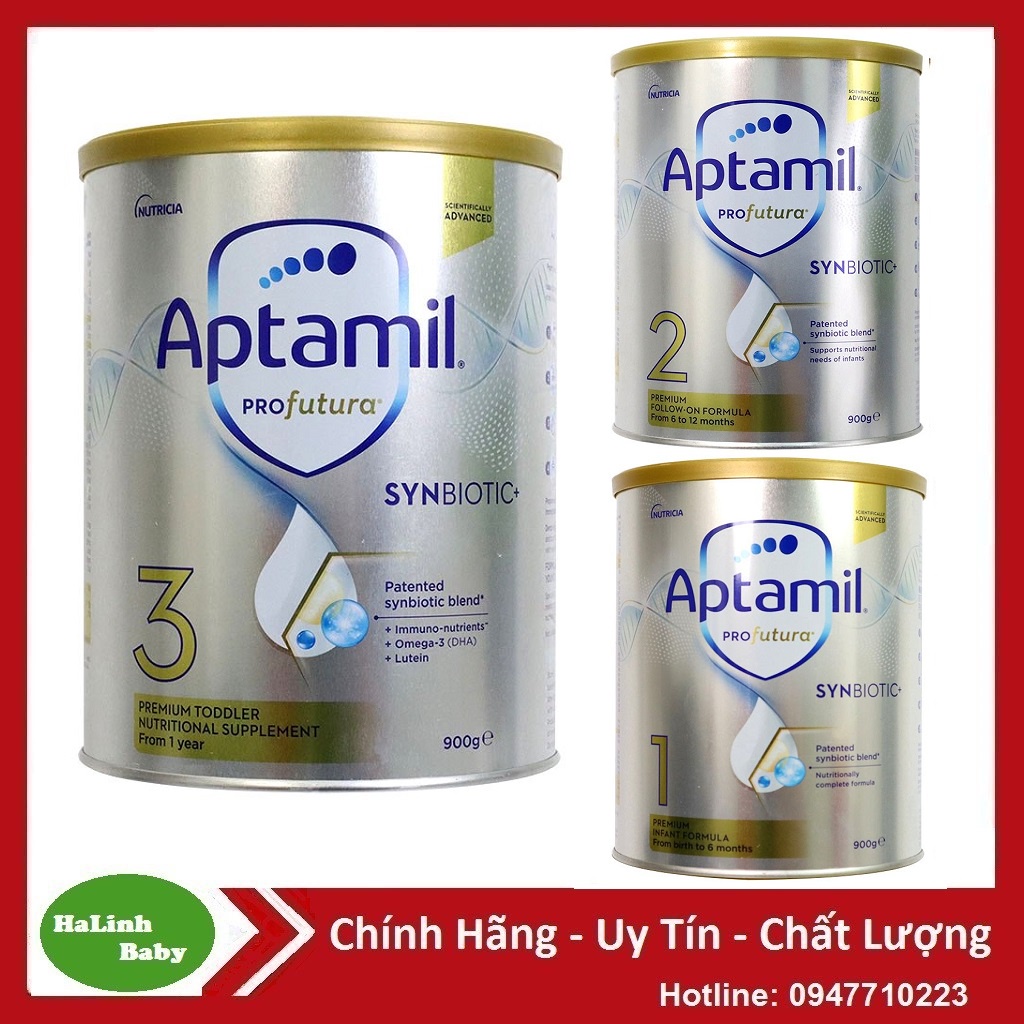 [Mẫu mới] Sữa Aptamil Profutura úc số 1-2-3-4 900g (Date mới nhất)