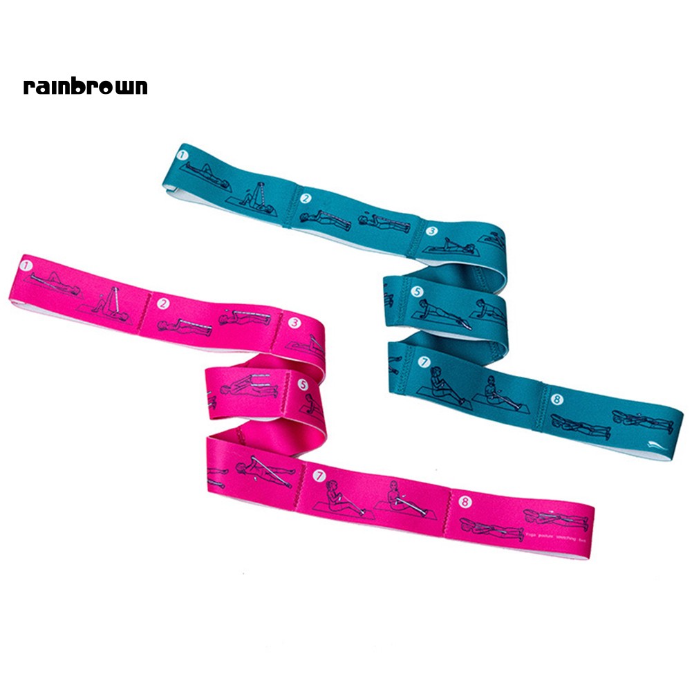 Dây Đai Kháng Lực Co Giãn Hỗ Trợ Luyện Tập Yoga / Thể Hình