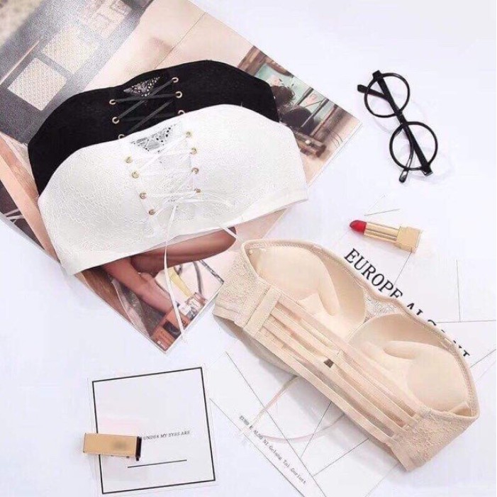 [SIÊU PHẨM] ÁO LÓT CUP NGỰC KHÔNG DÂY NÂNG NGỰC CHỐNG TỤT DÂY RÚT  AOLOT15