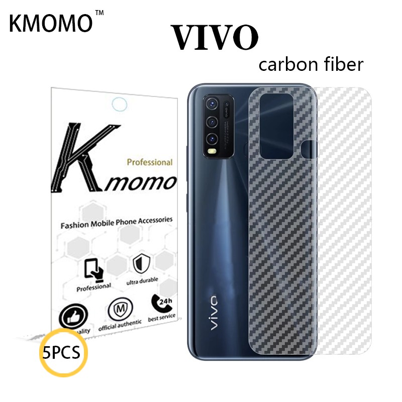 (Mua 1 Tặng 4 Tặng) Miếng Dán Sợi Carbon Bảo Vệ Màn Hình Cho Vivo Y20I V20 Pro Se V19 Neo Y91C Y5S Y19 Y11 Y91 Y17 Y15 Y12 Y53I Y91I Y81 Y71 Y71I