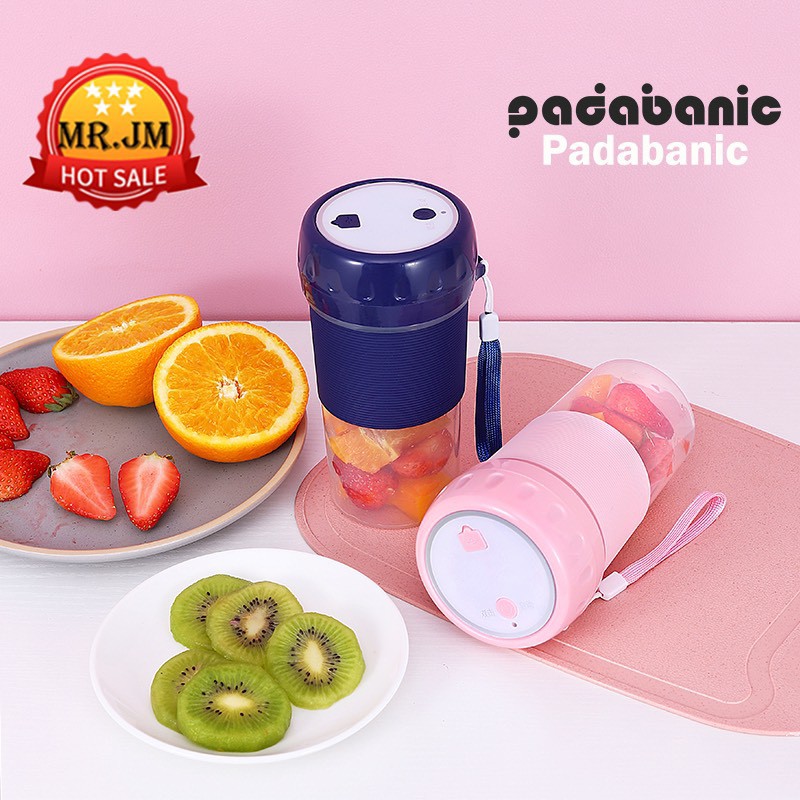 Máy Xay Sinh Tố Mini Cốc Xay Sinh Tố Cầm Tay Sạc Tích Điện Tiện Lợi 2 Lưỡi Dao