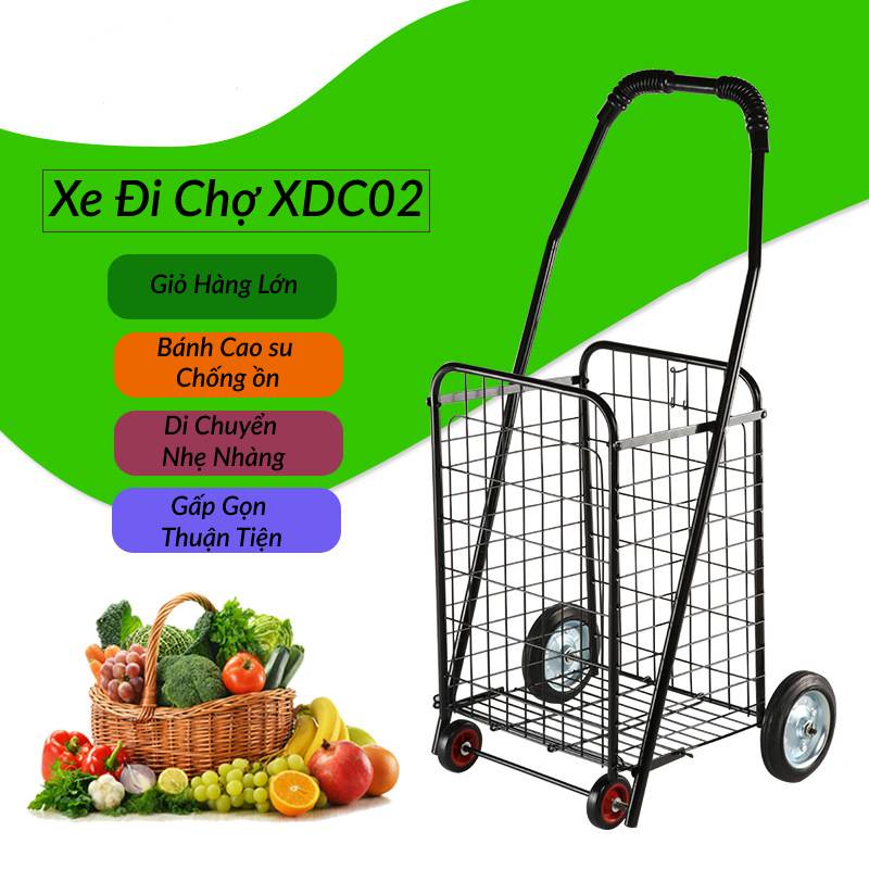 Xe Đi Chợ , Xe Kéo Đi Siêu Thị,Xe Đi Chợ Có Giỏ Hàng nhập khẩu -XDC02