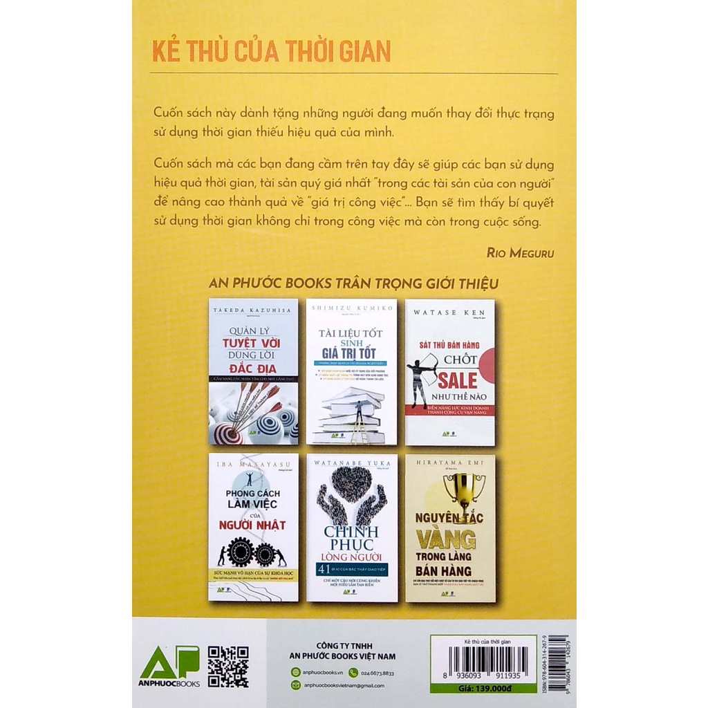 Sách - Kẻ Thù Của Thời Gian, Những Phương Thức Quản Trị Thời Gian Hiệu Quả Của Người Nhật