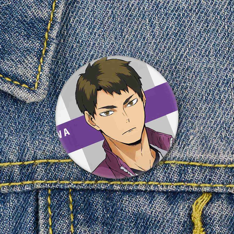 Ghim Cài Áo Hình Nhân Vật Hoạt Hình Haikyuu Cá Tính Brh5831