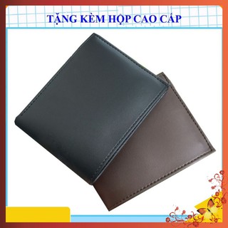 Ví nam tặng kèm hộp đẹp thời trang | bóp da nam kiểu ngang có ngăn kéo khóa vt18 | tbn tanphat38dom