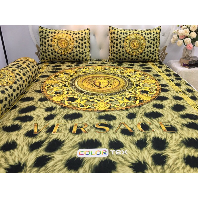 Drap thun Ý 5D❤️FREESHIP❤️ga thun lạnh cao cấp(1 ga, 3 vỏ gối)