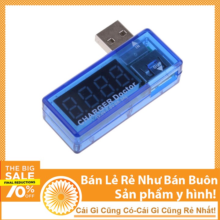 Test điện thoại, sạc dự phòng - USB đo dòng đo áp V1