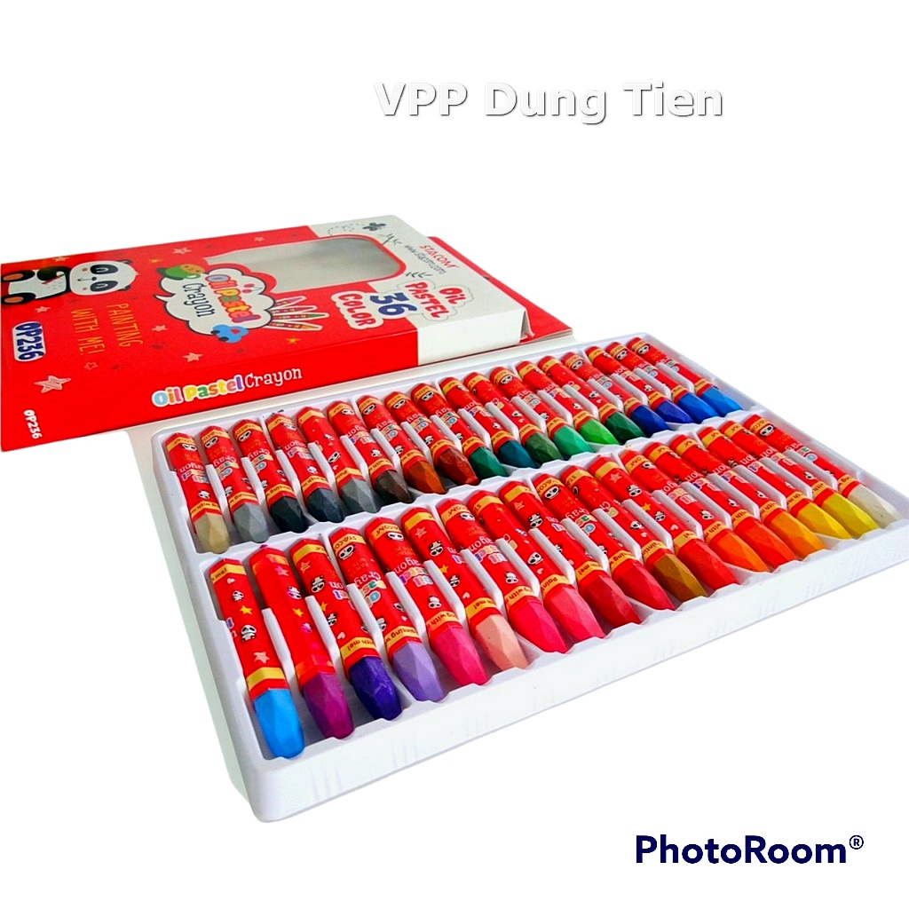 Màu Sáp Dầu Oil Pastel, bộ Sáp 12/ 18/ 24/ 36 Màu Stacom OP212/ OP218/ OP224/ OP236