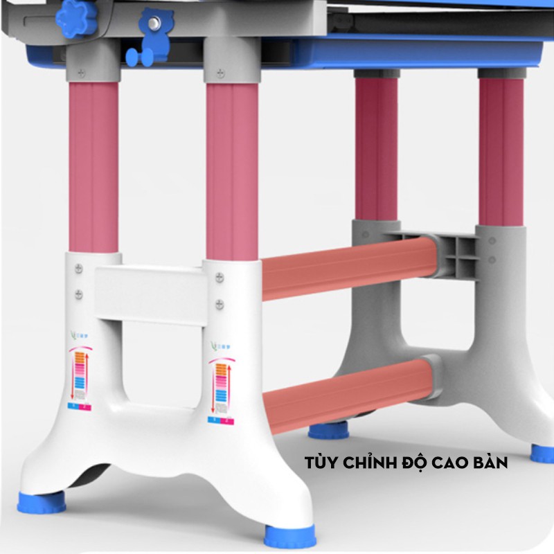 [TẶNG GHẾ] Bàn Học Bàn Vẽ Thông Minh Chống Gù Tùy Chỉnh Độ Cao