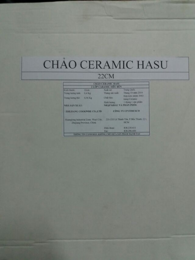 Chảo CERAMIC HASU 22cm