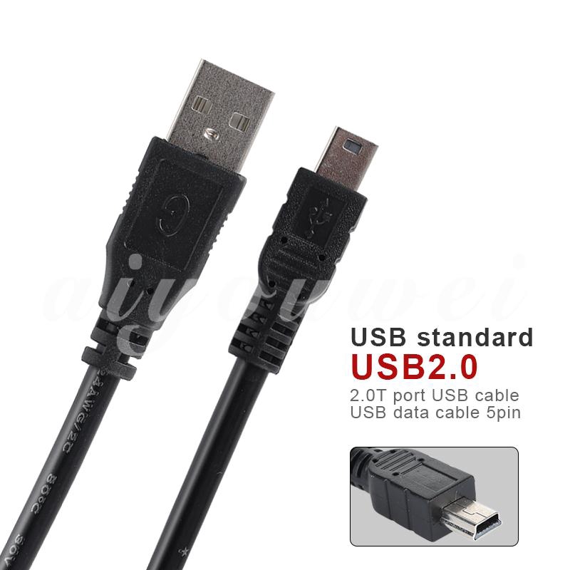 Dây cáp sạc AI GoPro Hero 3+ GPS PS3 từ đầu USB 2.0 loại A sang 5 Pin B 1.5m Mini USB