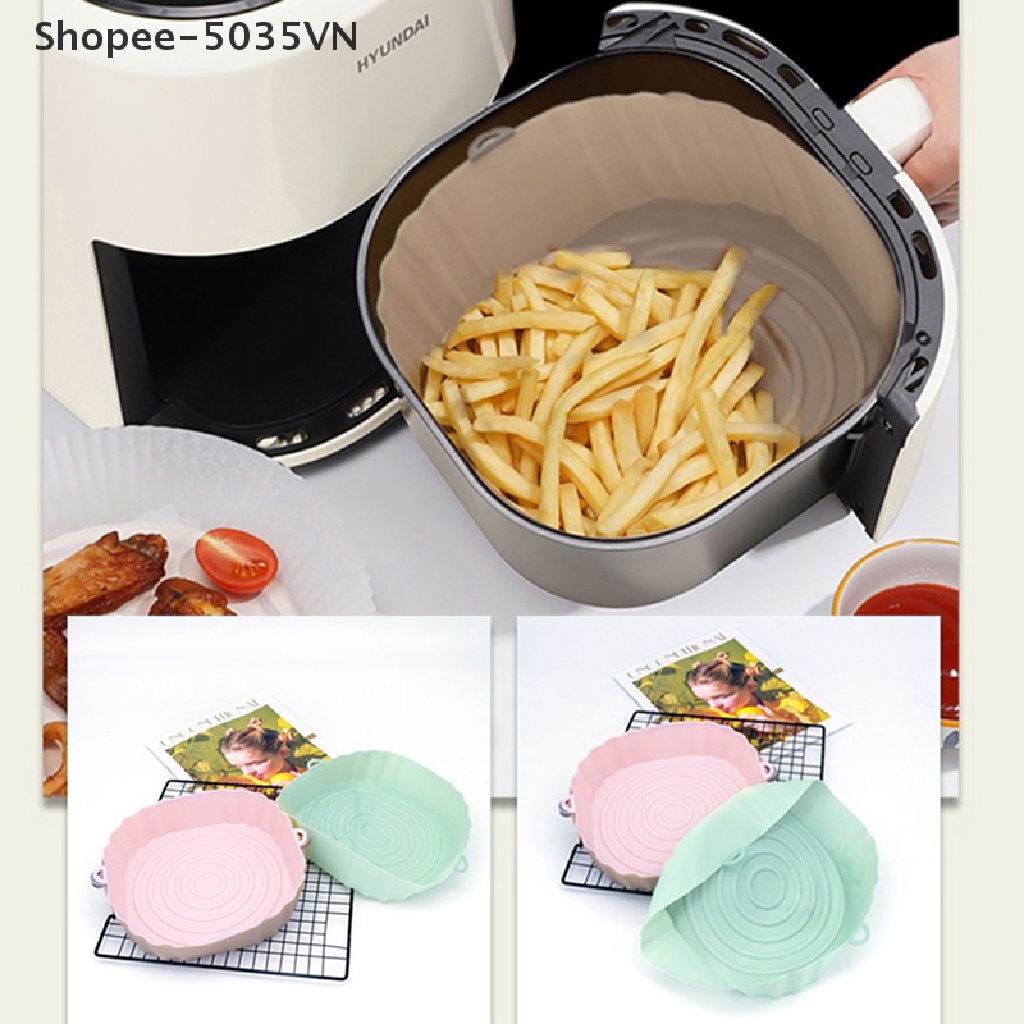 Nồi Chiên Không Dầu Chống Dính Bằng Silicone 18cm {akindofstar1.vn}