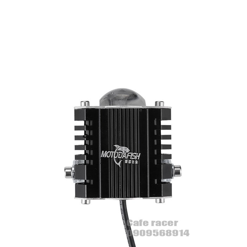 Đèn pha mini bi cầu 2 chế độ sáng vàng và trắng motoled dùng nguồn từ 12V-24v-48v-80V