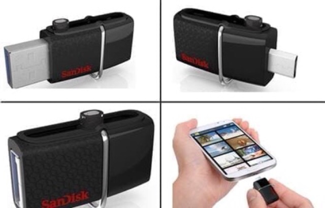 Usb 3.0 16gb Sandisk Flashdisk Otg Ultra Dual Drive