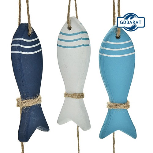 Phụ Kiện Treo Trang Trí Bằng Gỗ Hình Sao Biển / Cá Xinh Xắn