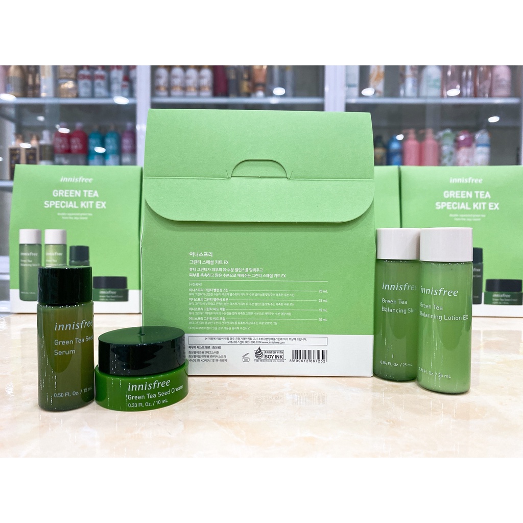 Bộ Dưỡng Da INNISFREE GREEN TEA SPECIAL KIT EX Hàn Quốc Mini Size