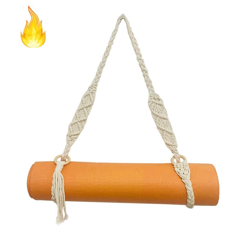 Dây Đeo Thảm Tập Yoga / Pilates Bằng Len Handmade Tùy Chỉnh Tiện Dụng