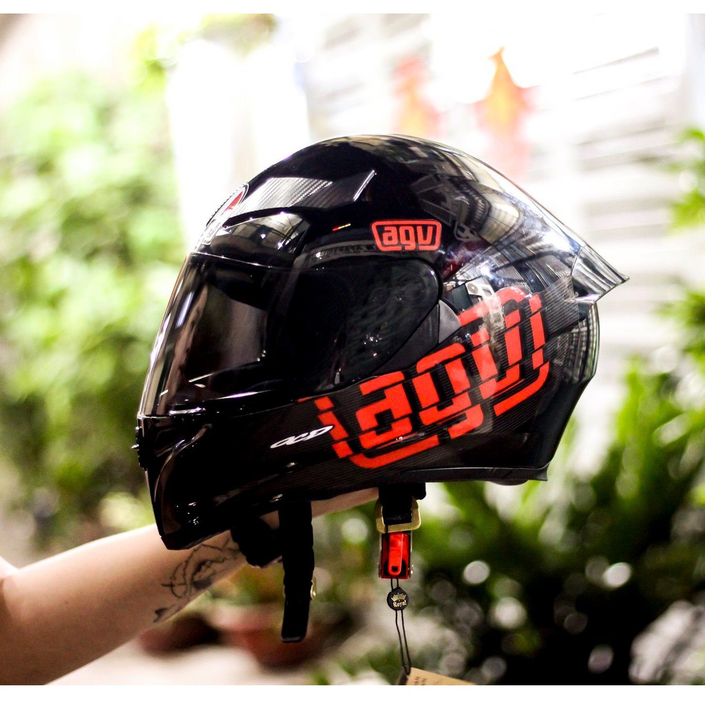 Nón Fullface GXT M138B 1 kính lên tem AGV Đỏ, bảo hành 12 tháng