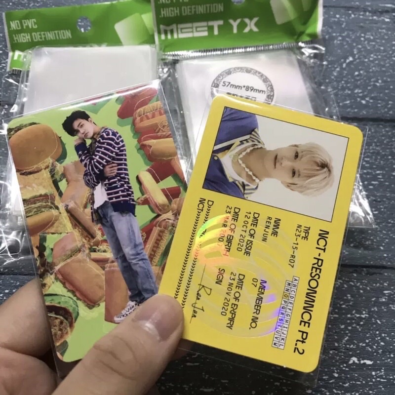 Sleeve MeeT 5.7x8.7cm 6.2x6.2cm dày thường bọc bảo vệ thẻ bài đựng card tranh ảnh