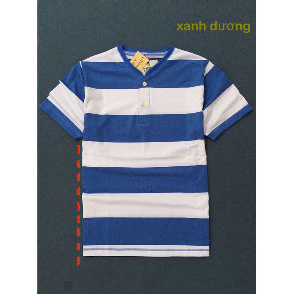 [5 màu] Áo thun nam cổ trụ ABER phối sọc thời trang -  MỐT - phong cách | BigBuy360 - bigbuy360.vn