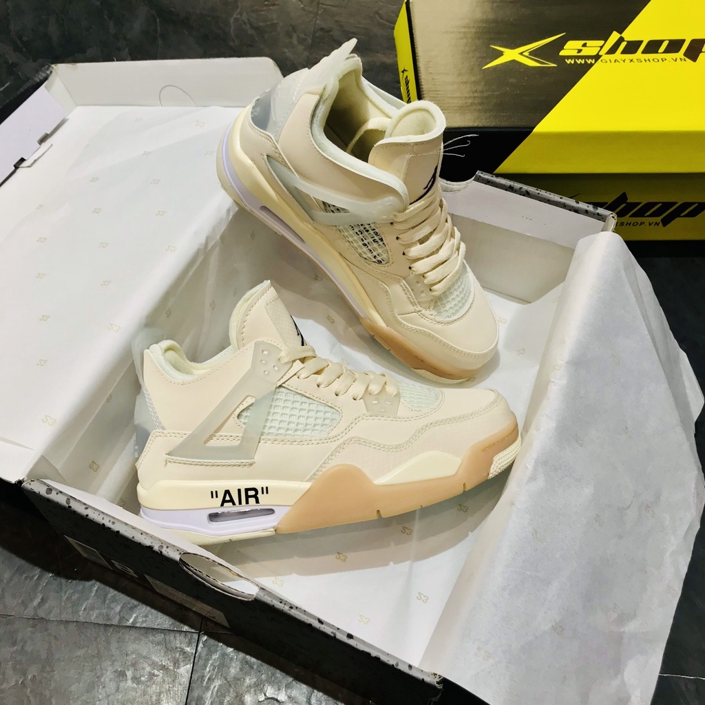 Giày Jordan 4 high_Giày Sneaker JD4 cổ cao các màu thời trang cao cấp nam nữ Full Box