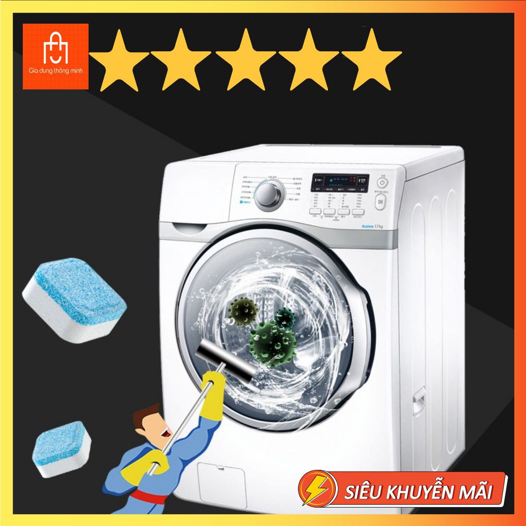 Viên Tẩy Vệ Sinh Lồng Máy Giặt Giúp Diệt khuẩn Và Tẩy Chất Cặn Hiệu Quả No.1 No.1