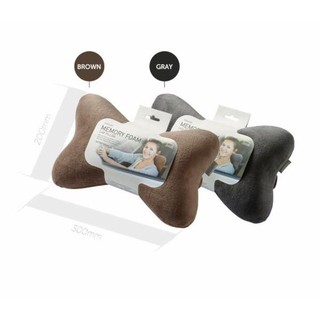 Gối đi xe lock & lock memory foam 50d hình khúc xương hlw431