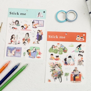 Sticker bóc dán cuộc sống vui vẻ.