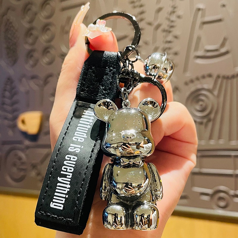 Móc khóa Bearbrick Gấu 7 màu thời thượng phụ kiện túi xách