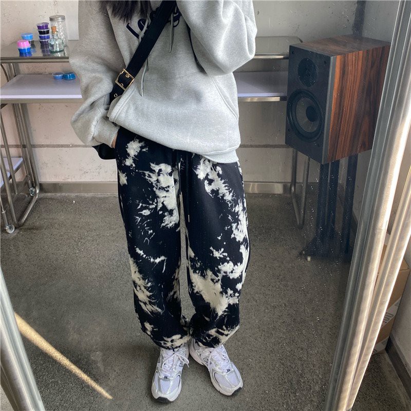 Quần jogger nữ loang form rộng bo gấu dáng ulzzang 1sizeshop | BigBuy360 - bigbuy360.vn