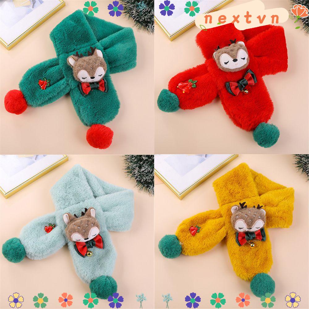 Khăn choàng cổ lông giả mềm mại ấm áp nhiều màu sắc thời trang thu đông cho bé