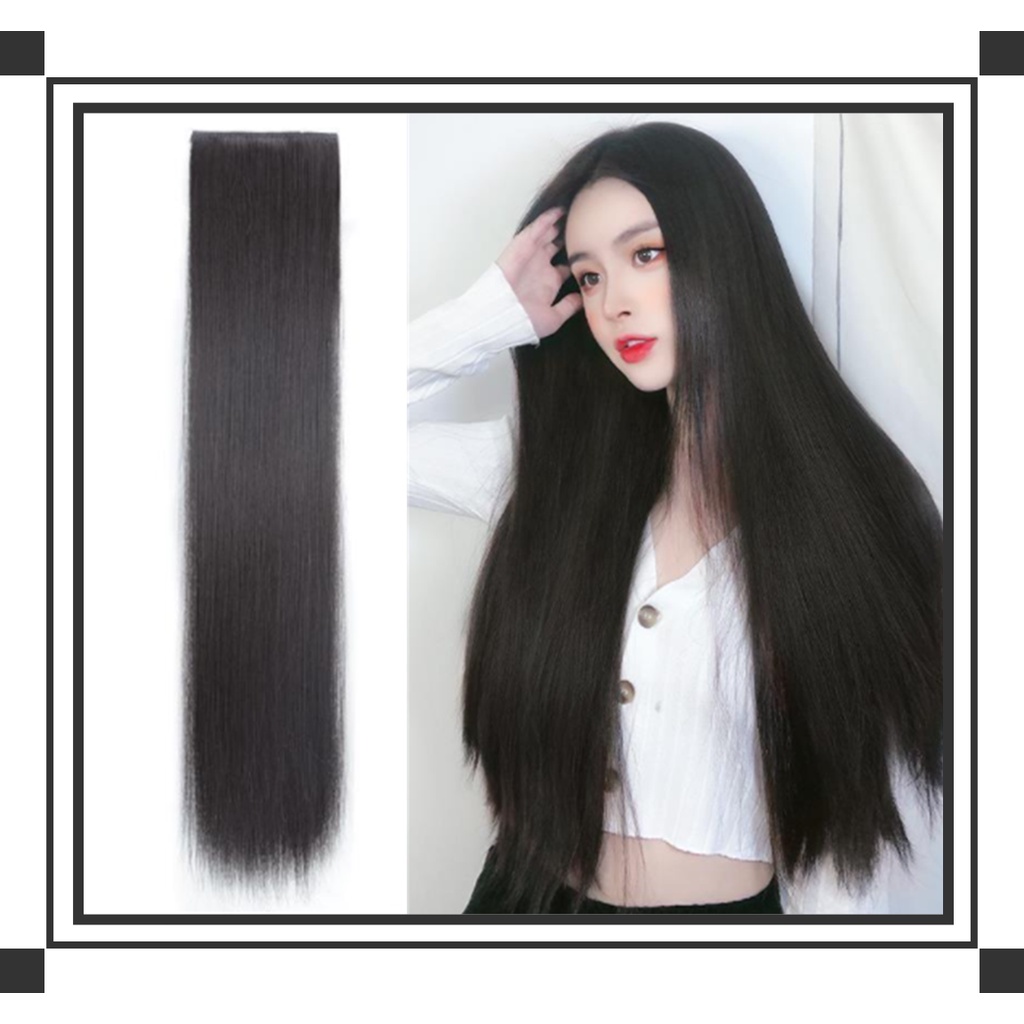 Bộ Tóc Giả Thẳng Dài 60cm Cho Nữ