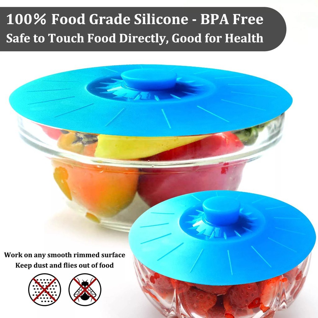 Walfos Food Grade Silicone Bowl Nắp cốc hút chịu nhiệt Nắp niêm phong