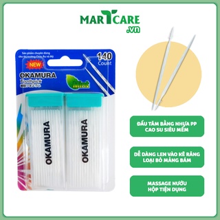 ☘️FREESHIP☘️ Okamura - Tăm nhựa Okamura chất lượng Nhật Bản (bịch 120 cây/140 cây)