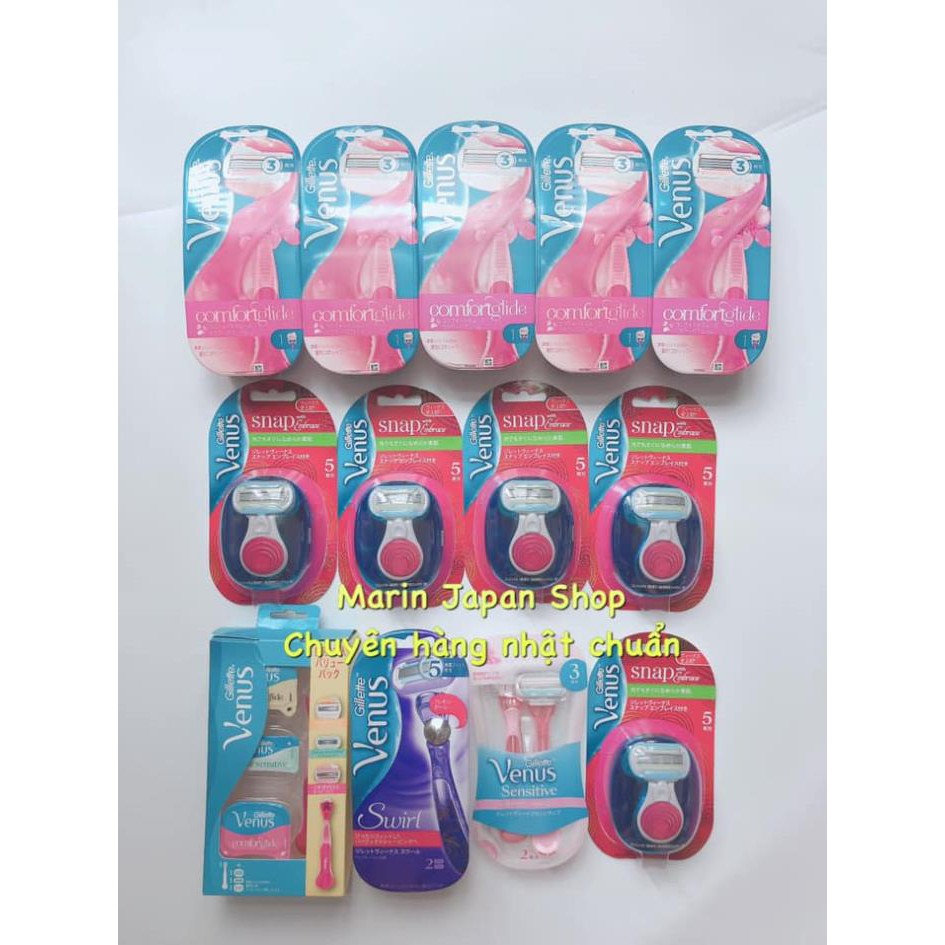 (Nội địa Nhật Bản) Dao Cạo lông body toàn thân Nữ Gillette Venus Comfortglide nội địa Nhật Bản