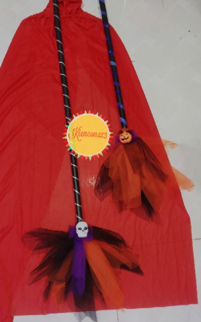 Chổi phù thủy siêu xinh. Hoá trang Halloween