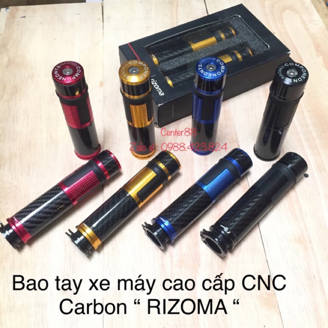 Bao tay xe máy cao cấp CNC Carbon Rizoma [ Giá 1 Cặp ]