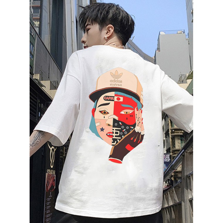 Áo thun tay lỡ form rộng nam phong cách Samurai thời trang cá tính vải dày mịn BST20