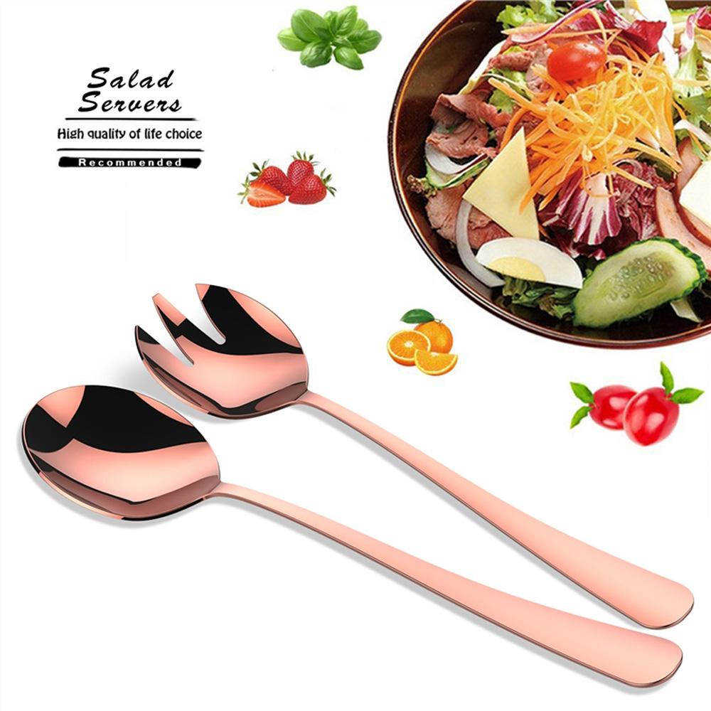 YIYU Bộ Muỗng / Nĩa Bằng Thép Không Gỉ Thiết Kế Độc Đáo Tiện Dụng