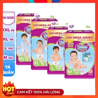 Bỉm bobby tã quần jumbo m120 l104 xl92 xxl84 tú an - hàng chính |hãng