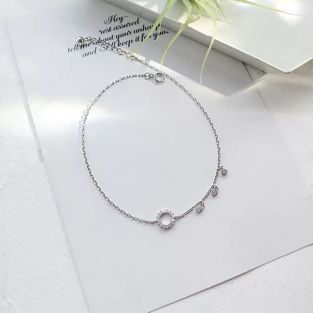 [KÈM QUÀ TẶNG CHỈ AD 25/1-7/2] Lắc chân bạc đuôi cá xanh ngọc Hàn Quốc - Tặng kèm hộp đựng | BigBuy360 - bigbuy360.vn
