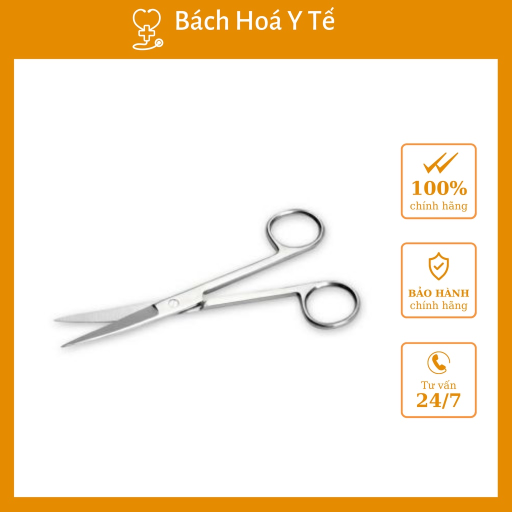 Kéo y tế thẳng nhọn 10,5 cm, dùng trong spa, y tế...