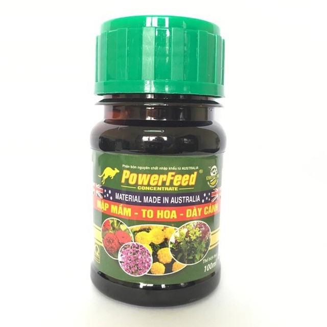 Cặp đôi phân đạm cá Powerfeed và Tảo biển Seasol 100ml nhập khẩu từ Úc tốt cho mọi giai đoạn của cây trồng