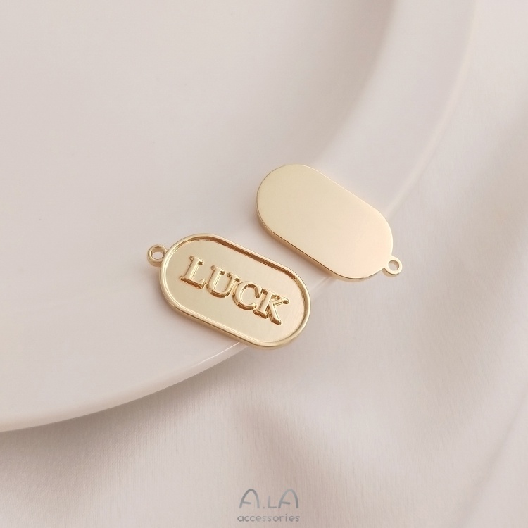 Mặt Dây Chuyền Hình Chìa Khóa Tròn Bằng Đồng 14K Thời Trang diy