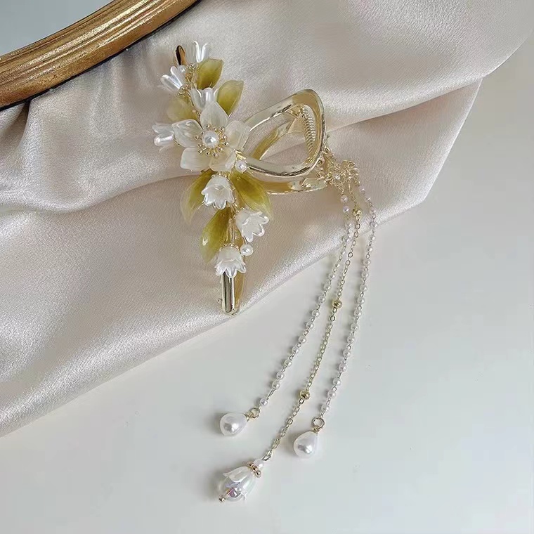 Kẹp Tóc Hoa Lớn Phong Cách Trung Hoa Cho Bé Gái