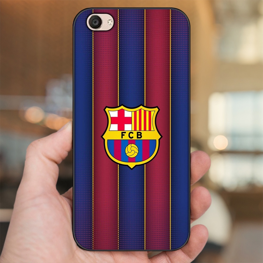 Ốp lưng Vivo V5, V5 Plus viền đen in hình Barcelona Barca