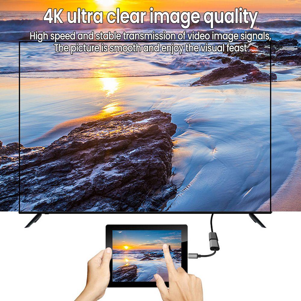Đầu Chuyển Đổi 4K 60Hz Bằng Hợp Kim Nhôm Tốc Độ Cao Chuyên Dụng Cho Samsung Huawei Xiaomi